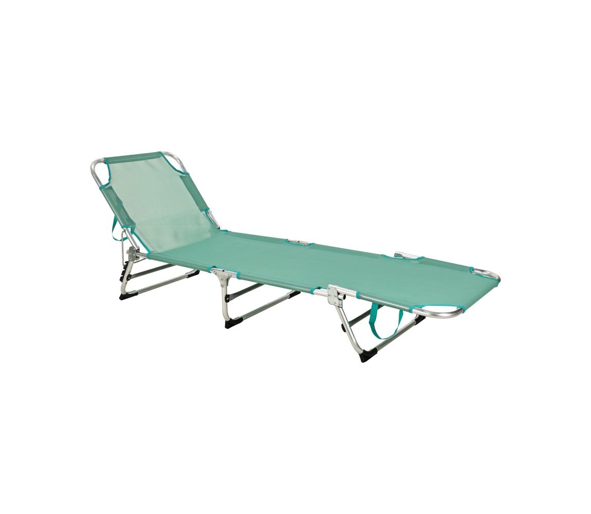 Koopman Zložiteľné polohovateľné ležadlo SUNO 56x190 cm tyrkysové LF4000110