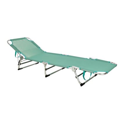 Zložiteľné polohovateľné ležadlo SUNO 56x190 cm tyrkysové