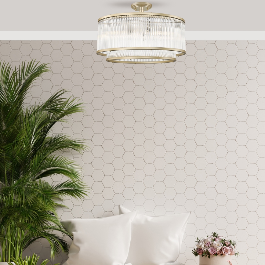 Zuma Line - Prisadený luster 6xE14/60W/230V mosadz