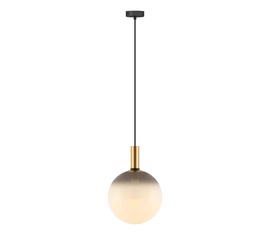 Zuma Line 003064-034739- Závesné svietidlo na lankách NUA 1xE27/25W/230V priemer 30 cm zlatá/čierna 003064-034739