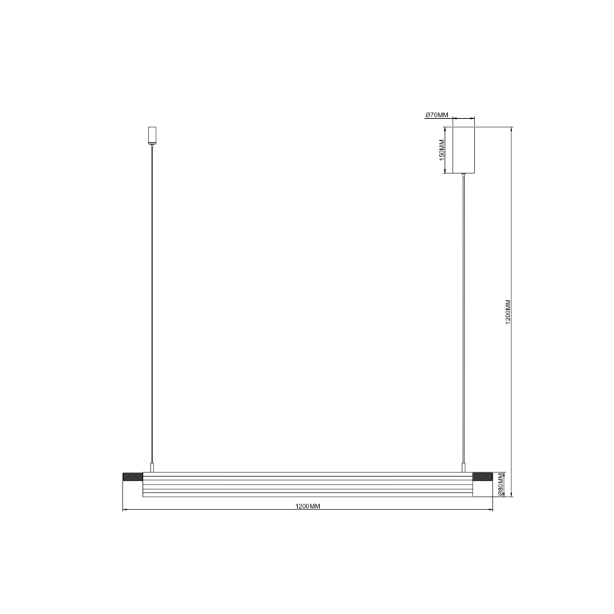 Zuma Line - LED luster na lanku LED/14W/230V zlatý