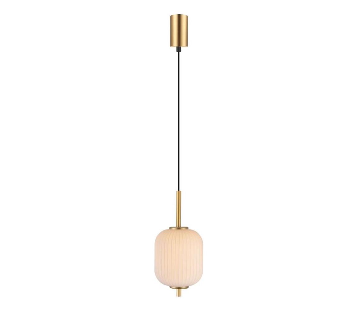Zuma Line 003064-034751 - Závesný LED luster na lankách AKARI LED/6,5W/230V pr. 13 cm, zlatý 003064-034751