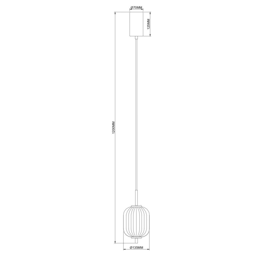 Zuma Line - LED luster na lanku LED/6,5W/230V priemer 13 cm zlatý