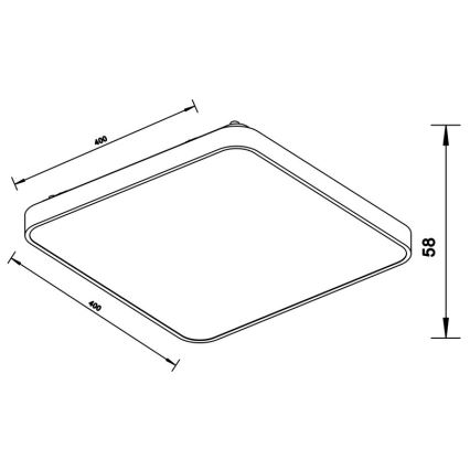 Zuma Line - LED Stropné svietidlo LED/40W/230V lesklý chróm