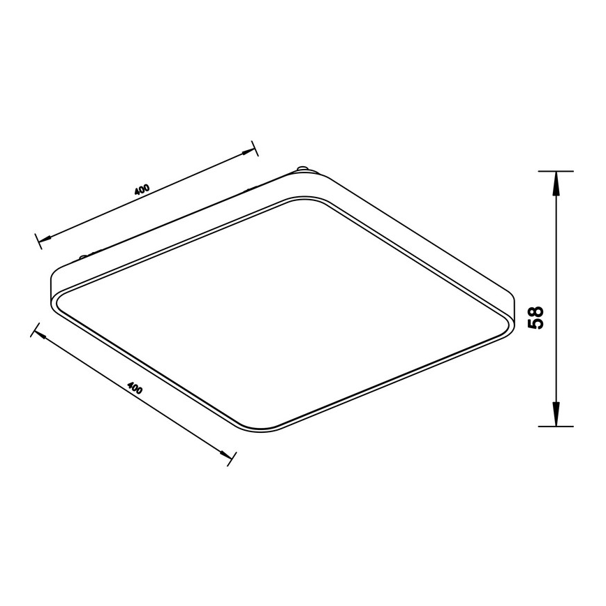 Zuma Line - LED Stropné svietidlo LED/40W/230V lesklý chróm