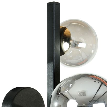 Zuma Line - Nástenné svietidlo 3xG9/8W/230V čierna/dymová čierna