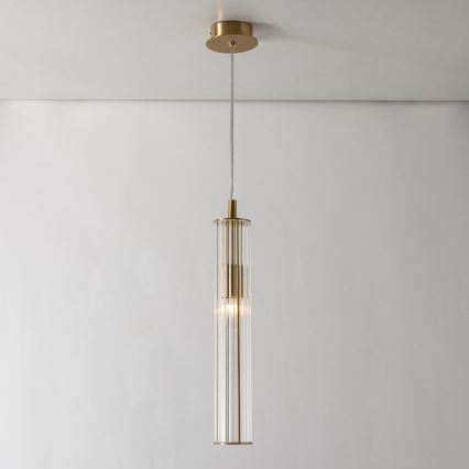 Zuma Line - Závesný luster na lanku 1xE14/7W/230V zlatý