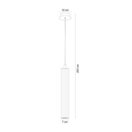 Zuma Line - Závesný luster na lanku 1xE14/7W/230V zlatý