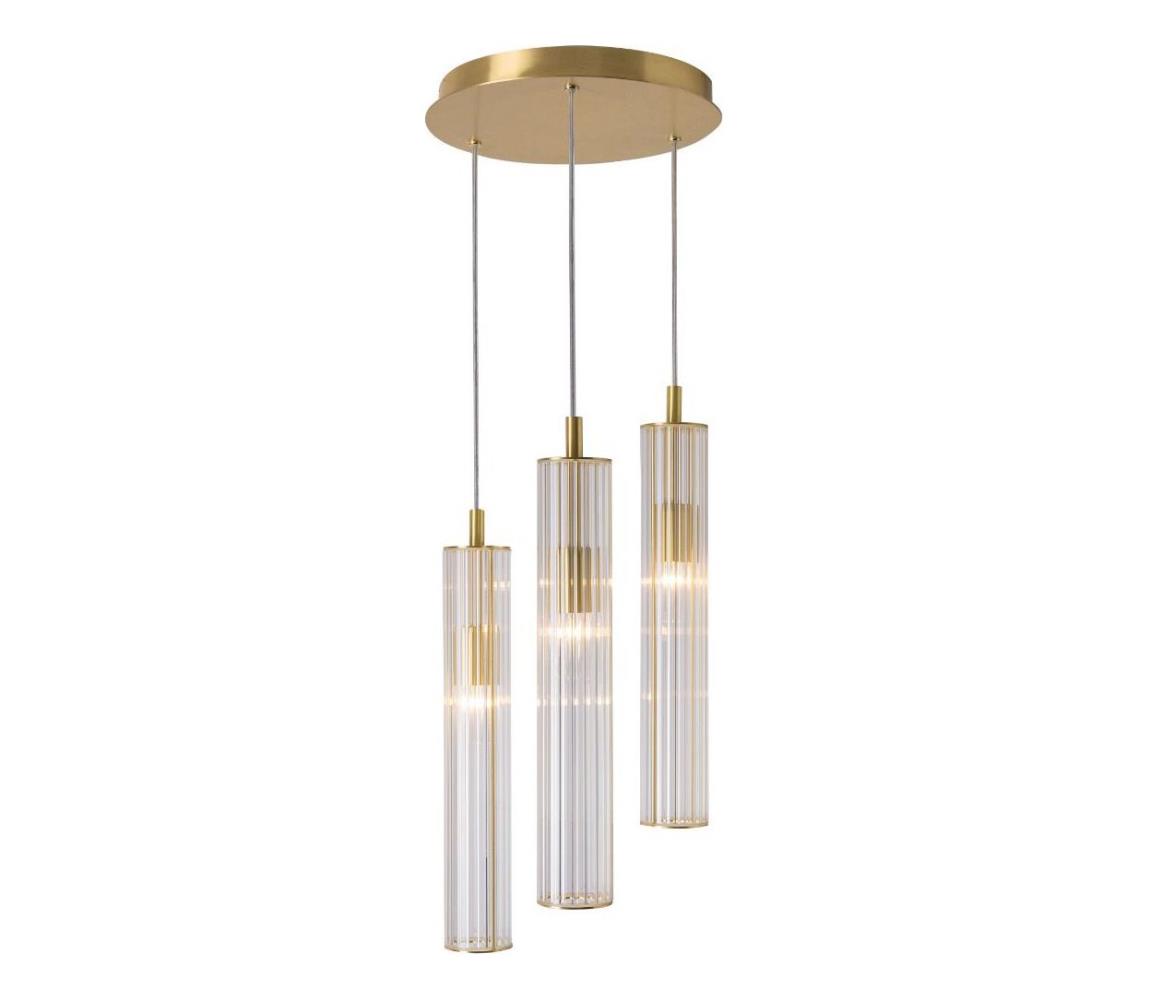 Zuma Line 1221 - Závesný luster ARIA 3xE14/7W/230V zlatý 1221