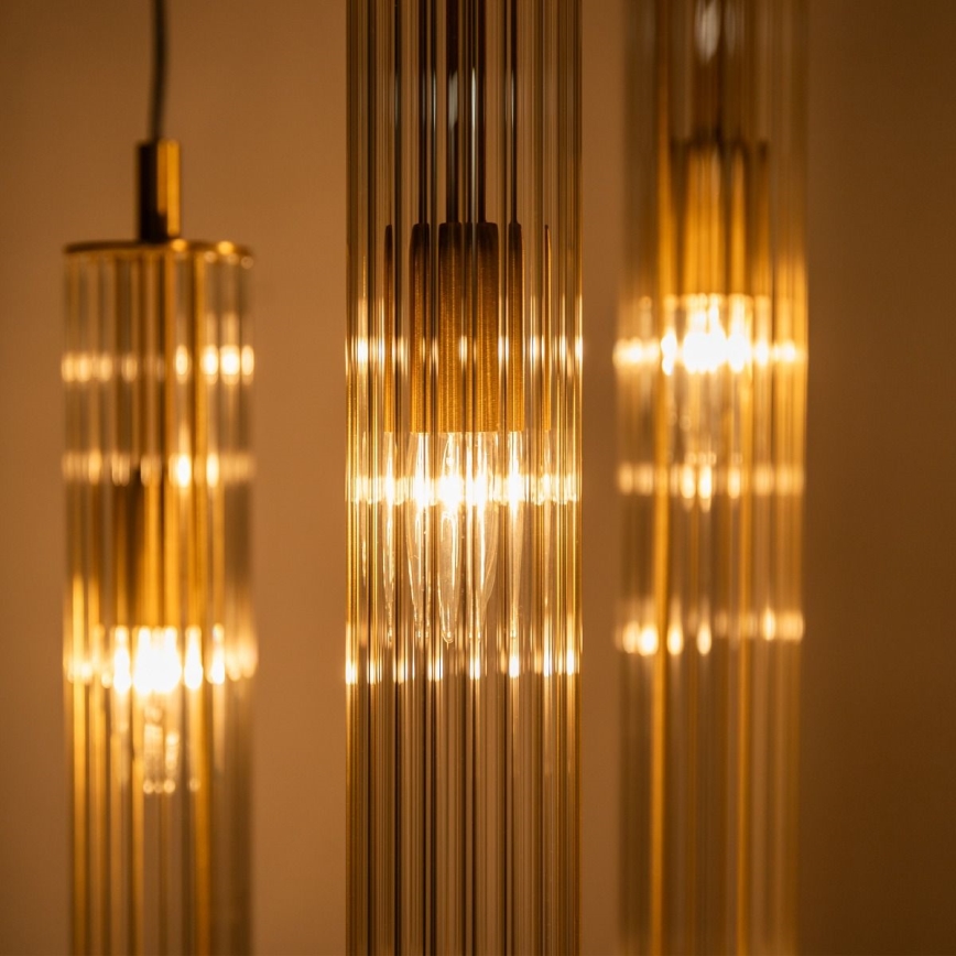 Zuma Line - Luster na lanku 3xE14/7W/230V zlatý