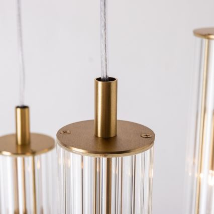 Zuma Line - Luster na lanku 3xE14/7W/230V zlatý