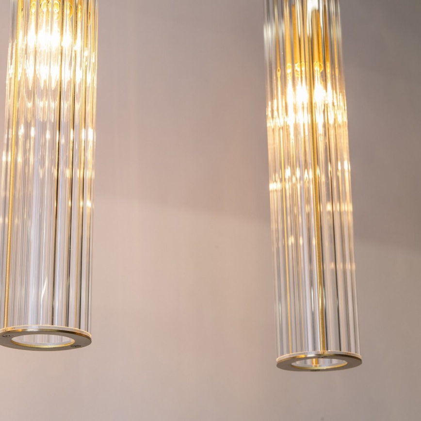 Zuma Line - Závesný luster na lanku 4xE14/7W/230V zlatý