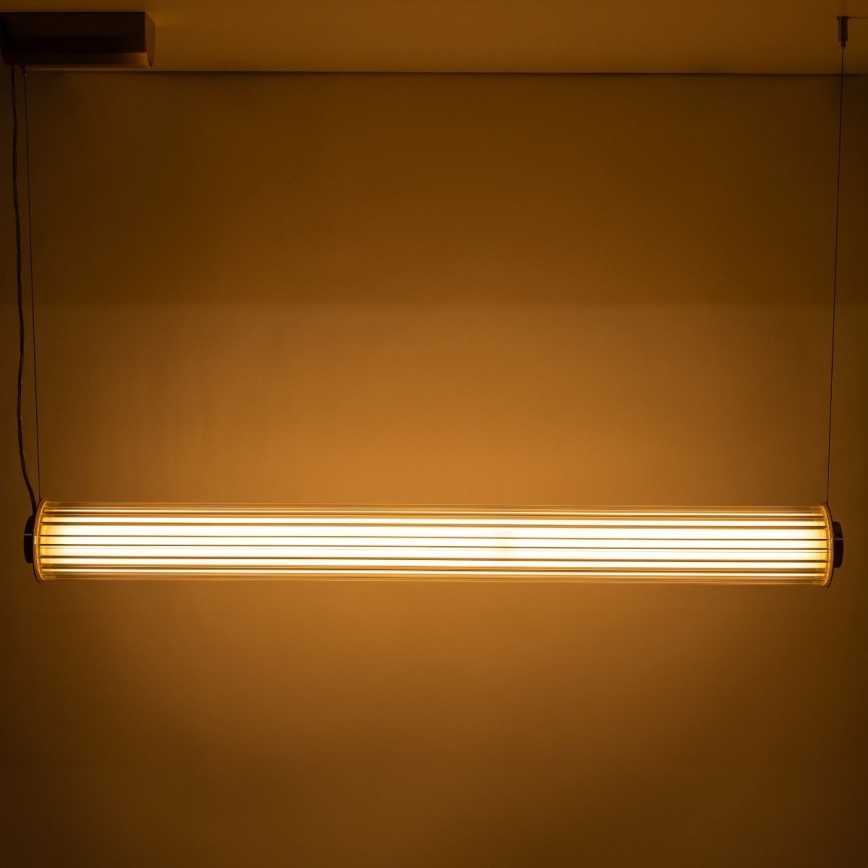 Zuma Line - LED stmievateľný luster na lankovom zavesení LED/39W/230V 2700-6500K zlatý + diaľkové ovládanie