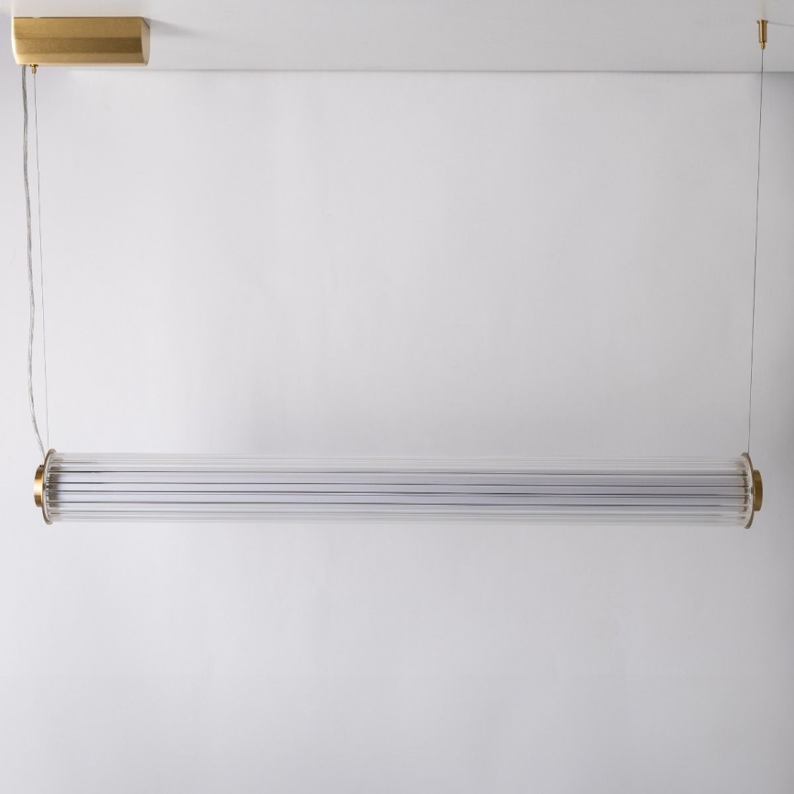 Zuma Line - LED stmievateľný luster na lankovom zavesení LED/39W/230V 2700-6500K zlatý + diaľkové ovládanie