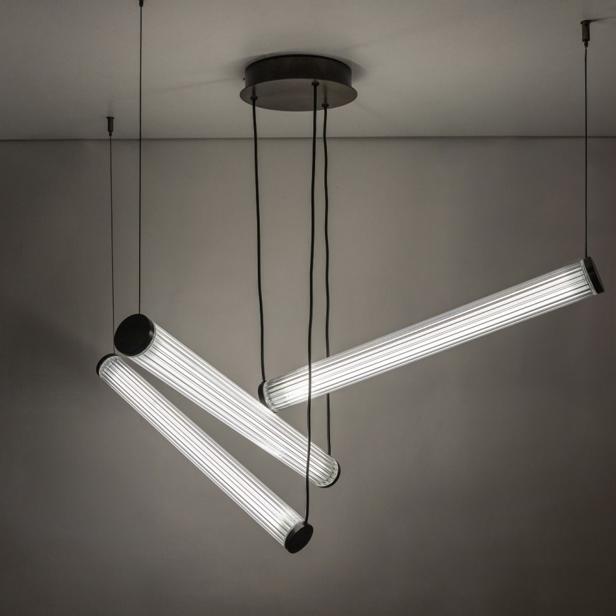 Zuma Line - LED stmievateľný luster na lanku LED/64W/230V 2700-6500K čierna + diaľkové ovládanie