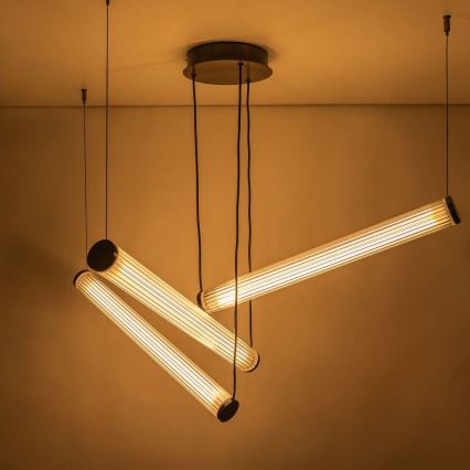 Zuma Line - LED stmievateľný luster na lanku LED/64W/230V 2700-6500K čierna + diaľkové ovládanie