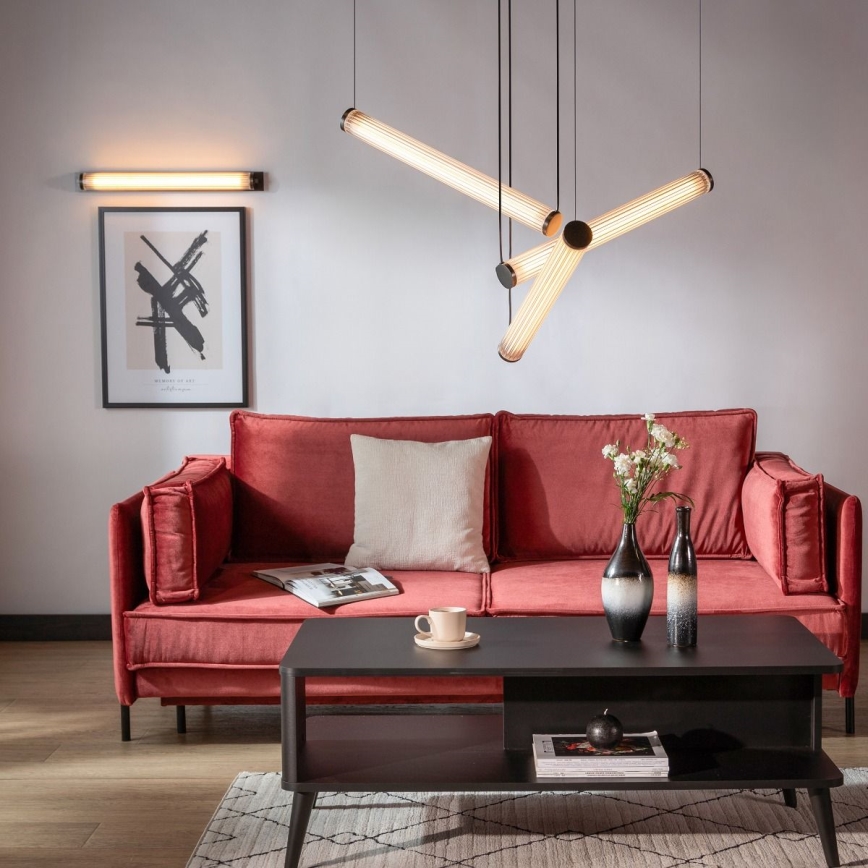 Zuma Line - LED stmievateľný luster na lanku LED/64W/230V 2700-6500K čierna + diaľkové ovládanie