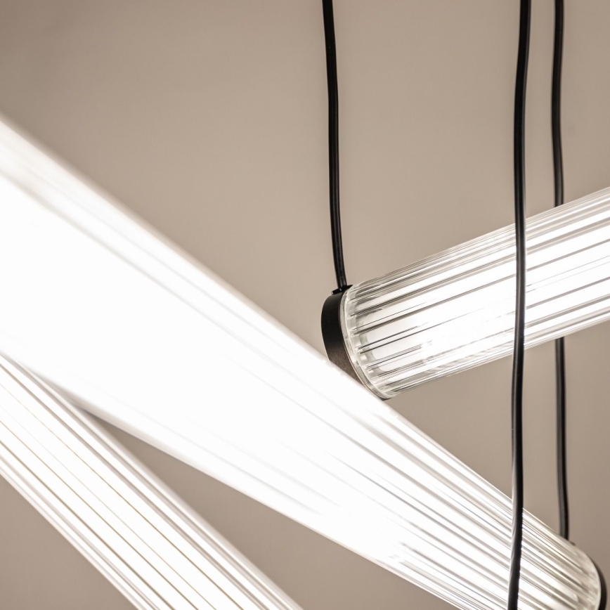 Zuma Line - LED stmievateľný luster na lanku LED/64W/230V 2700-6500K čierna + diaľkové ovládanie
