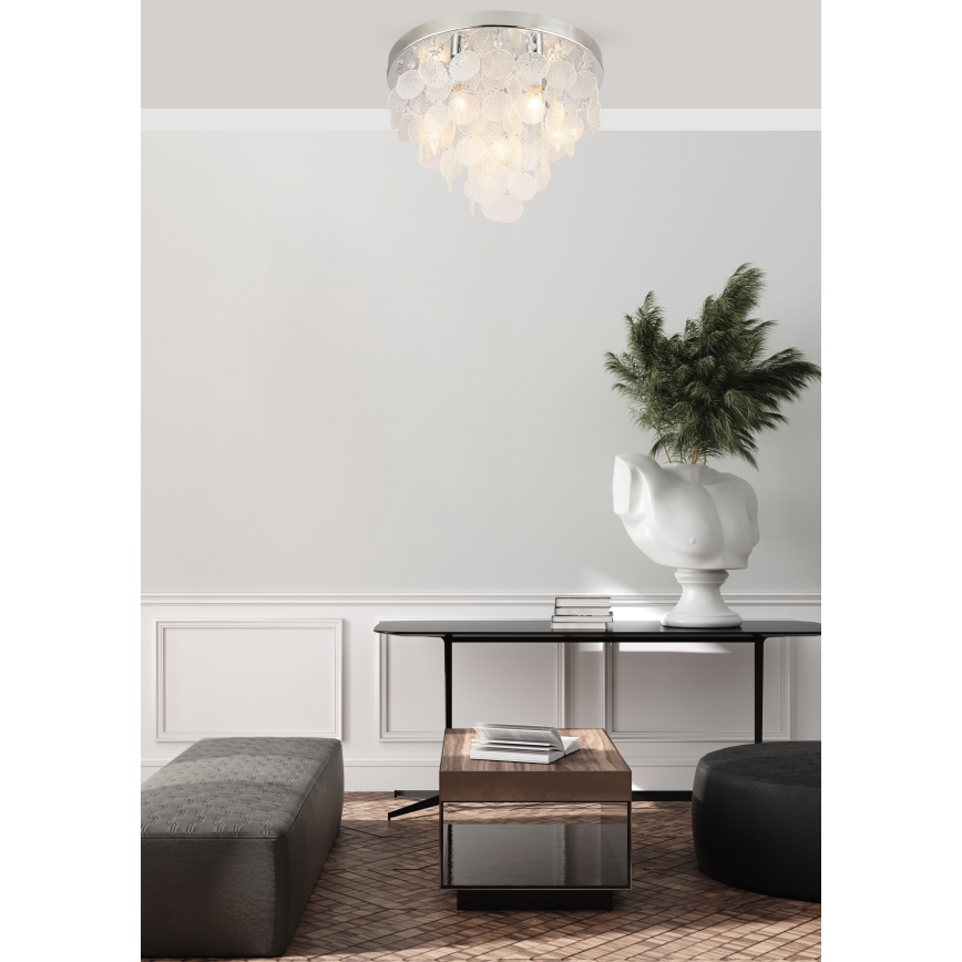 Zuma Line - Prisadený luster 8xE14/40W/230V lesklý chróm