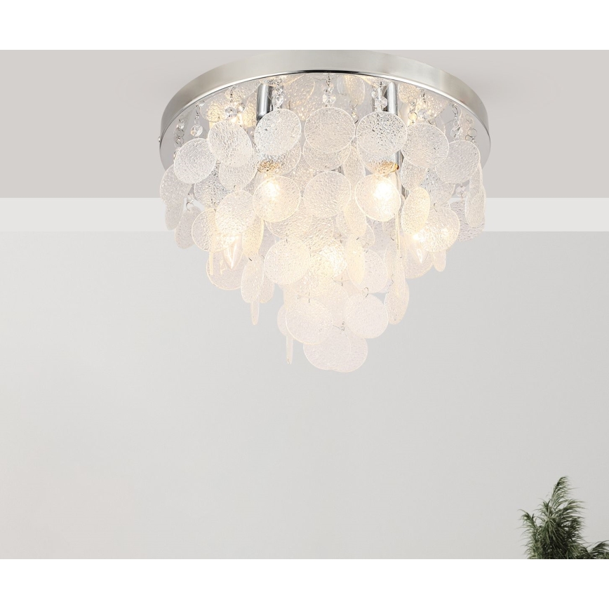 Zuma Line - Prisadený luster 8xE14/40W/230V lesklý chróm