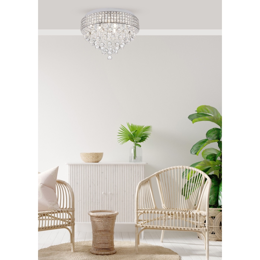 Zuma Line - Stropné svietidlo 9xG9/25W/230V pr. 50 cm lesklý chróm