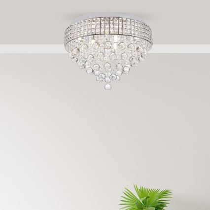 Zuma Line - Stropné svietidlo 9xG9/25W/230V pr. 50 cm lesklý chróm