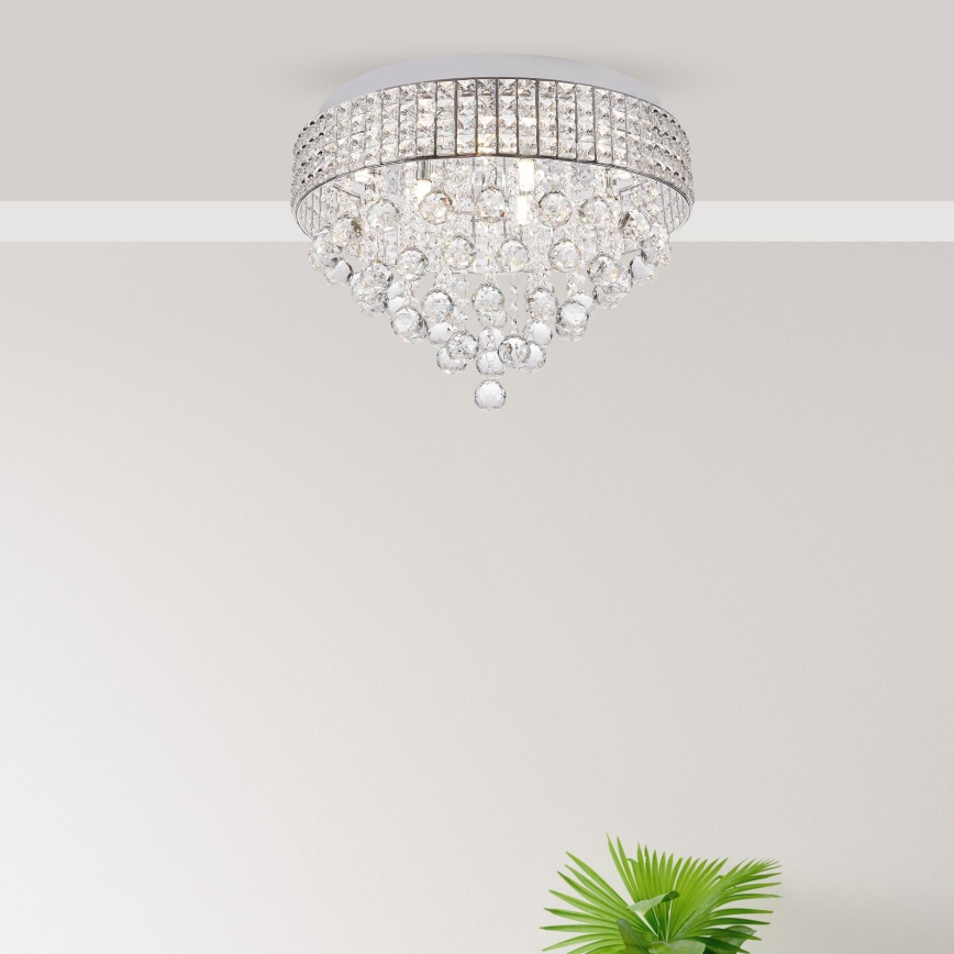 Zuma Line - Stropné svietidlo 9xG9/25W/230V pr. 50 cm lesklý chróm