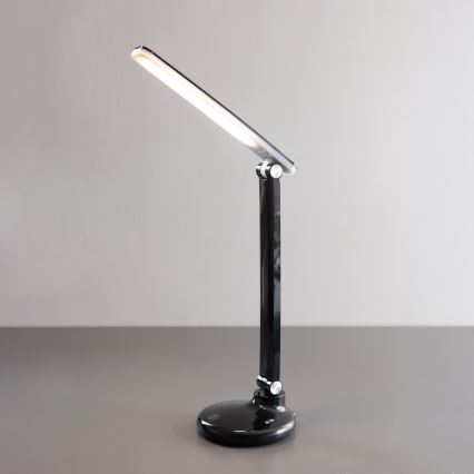 Zuma Line - LED Nabíjacia stolná lampa LED/6W/1200 mAh 3000/4500/6000K CRI 90 čierna