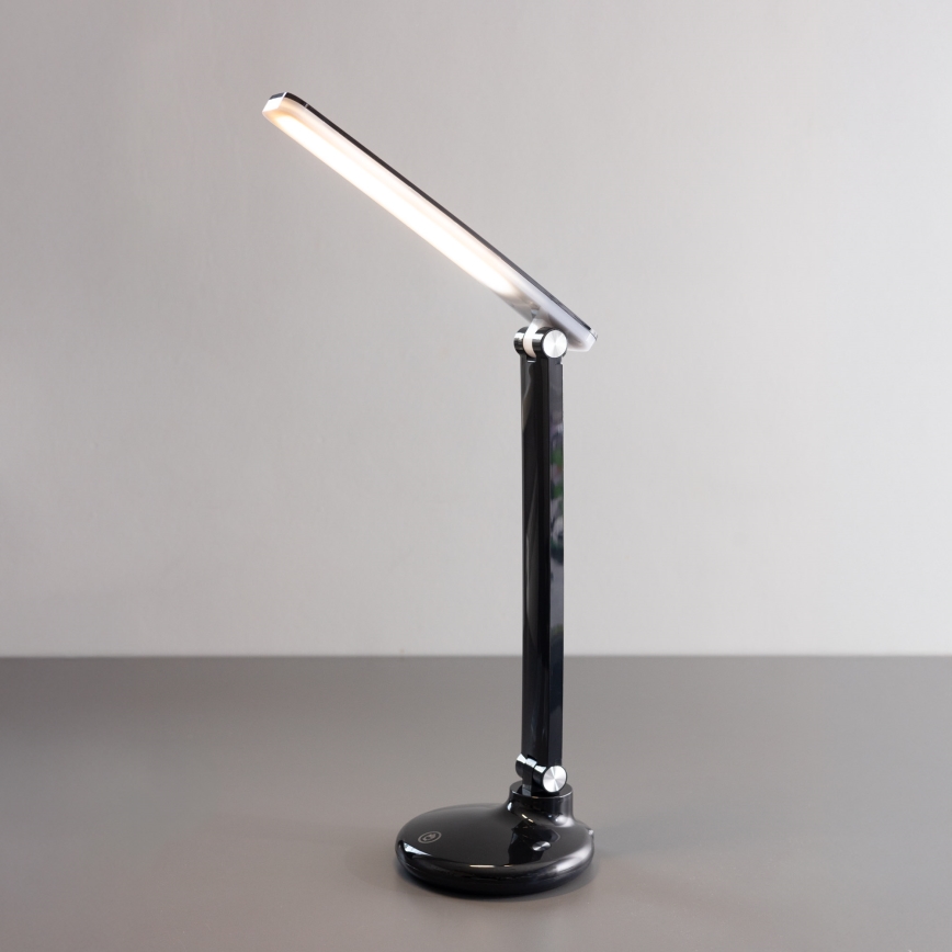 Zuma Line - LED Nabíjacia stolná lampa LED/6W/1200 mAh 3000/4500/6000K CRI 90 čierna