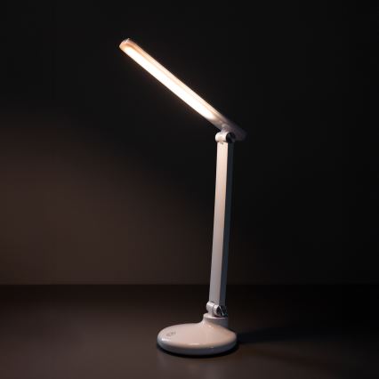 Zuma Line - LED Nabíjacia stolná lampa LED/6W/1200 mAh 3000/4500/6000K CRI 90 biela