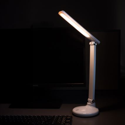 Zuma Line - LED Nabíjacia stolná lampa LED/6W/1200 mAh 3000/4500/6000K CRI 90 biela