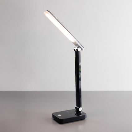 Zuma Line - LED Nabíjacia stolná lampa LED/8W/1200 mAh 3000/4500/6000K CRI 90 čierna