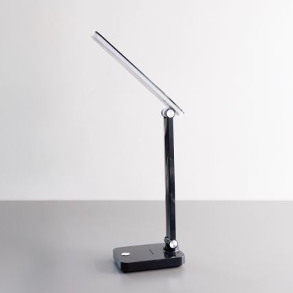 Zuma Line - LED Nabíjacia stolná lampa LED/8W/1200 mAh 3000/4500/6000K CRI 90 čierna