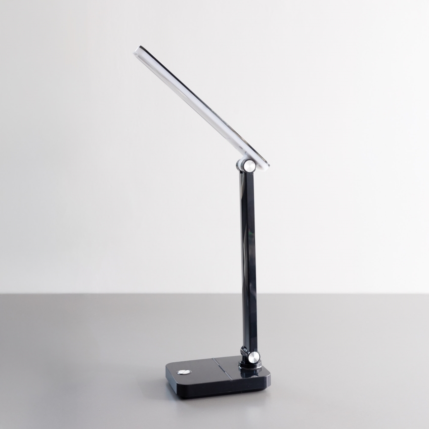 Zuma Line - LED Nabíjacia stolná lampa LED/8W/1200 mAh 3000/4500/6000K CRI 90 čierna