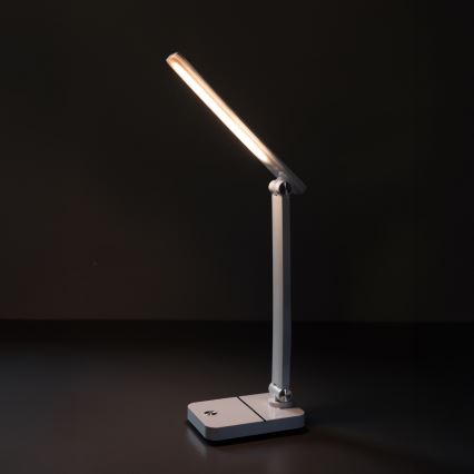 Zuma Line - LED Nabíjacia stolná lampa LED/8W/1200 mAh 3000/4500/6000K CRI 90 biela