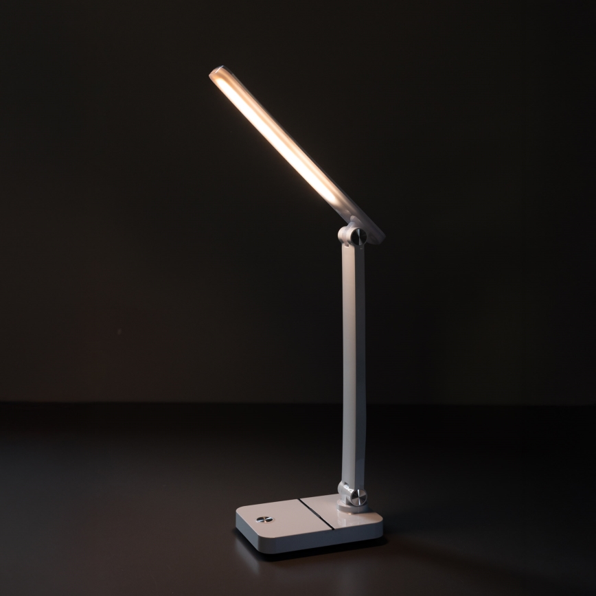 Zuma Line - LED Nabíjacia stolná lampa LED/8W/1200 mAh 3000/4500/6000K CRI 90 biela