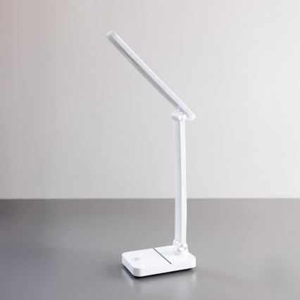 Zuma Line - LED Nabíjacia stolná lampa LED/8W/1200 mAh 3000/4500/6000K CRI 90 biela