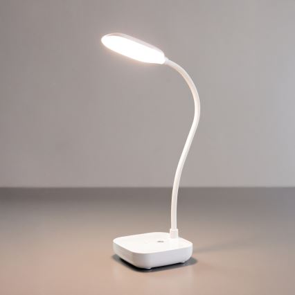 Zuma Line - LED Nabíjacia stolná lampa LED/7W/1200 mAh 3000/4500/6000K CRI 90 biela