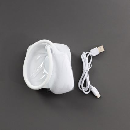 Zuma Line - LED Nabíjacia stolná lampa LED/7W/1200 mAh 3000/4500/6000K CRI 90 biela