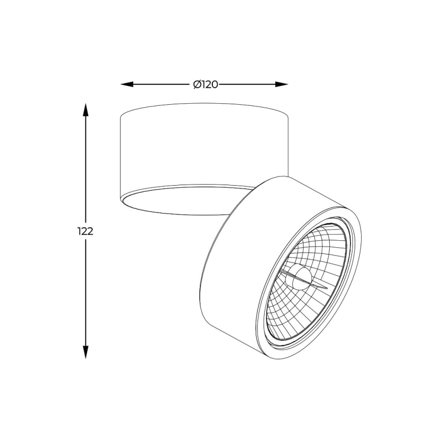 Zuma Line - Bodové svietidlo 1xGU10-ES111/15W/230V biela