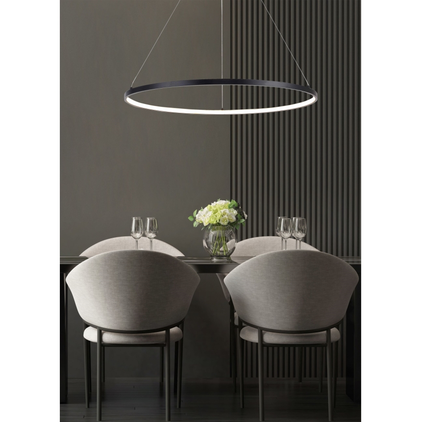 Zuma Line - LED Luster na lanku LED/36W/230V 3000/4000/6000K pr. 80 cm čierna