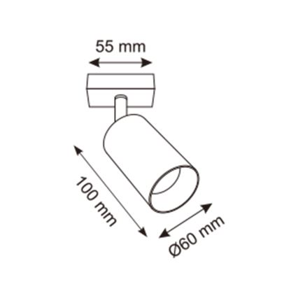 Zuma Line - Nástenné bodové svietidlo 1xGU10/50W/230V zlatá
