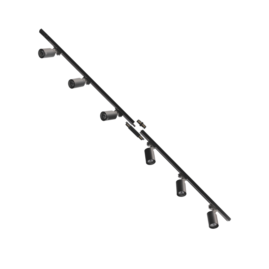 Zuma Line - Bodové svietidlo v lištovom systéme 6xGU10/35W/230V čierna