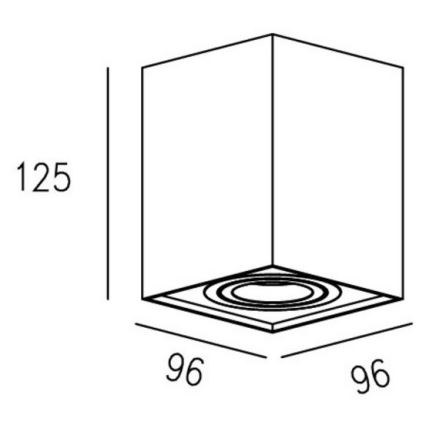 Zuma Line - Bodové svietidlo 1xGU10/50W/230V biela