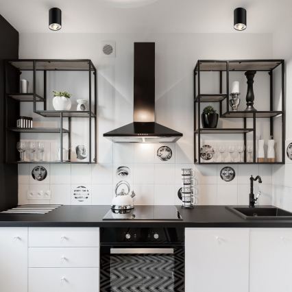 Zuma Line - LED RGBW Stmievateľné bodové svietidlo 1xGU10/6W/230V čierna + diaľkové ovládanie