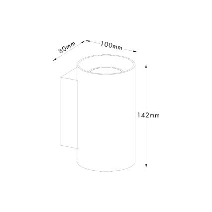 Zuma Line - Nástenné svietidlo 2xGU10/50W/230V biela