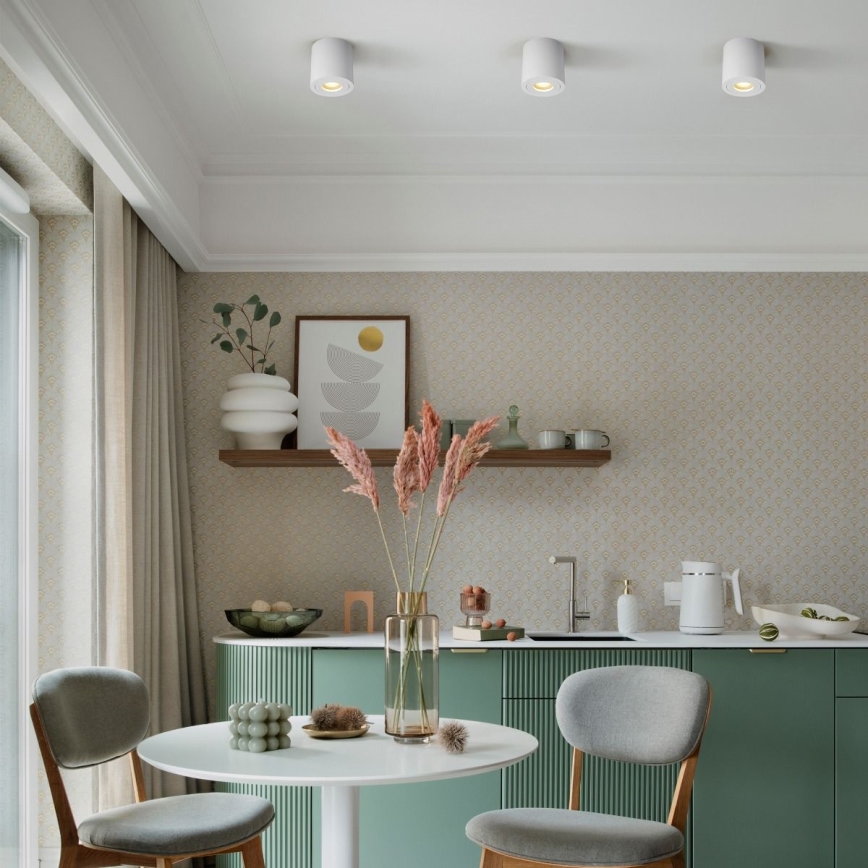 Zuma Line - LED RGBW Stmievateľné kúpeľňové bodové svietidlo 1xGU10/6W/230V IP44 biele + diaľkové ovládanie