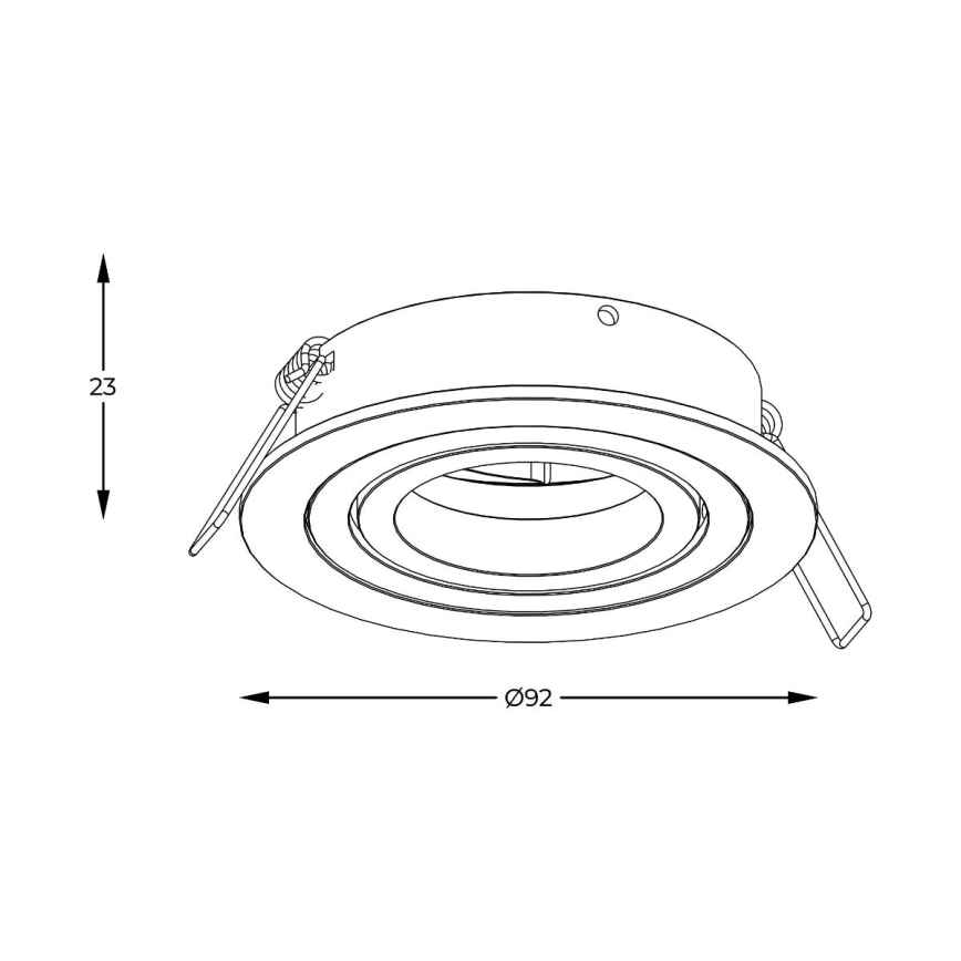 Zuma Line - Podhľadové svietidlo 1xGU10/50W/230V čierne