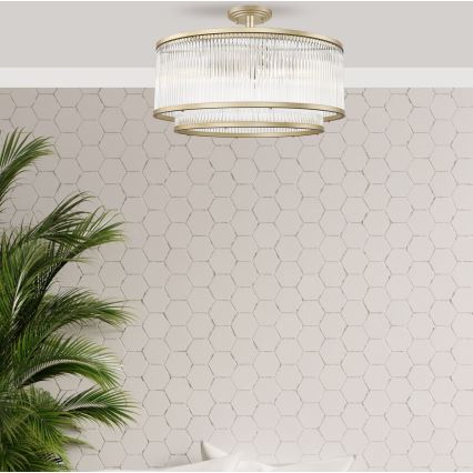 Zuma Line - Prisadený luster 6xE14/60W/230V zlatá