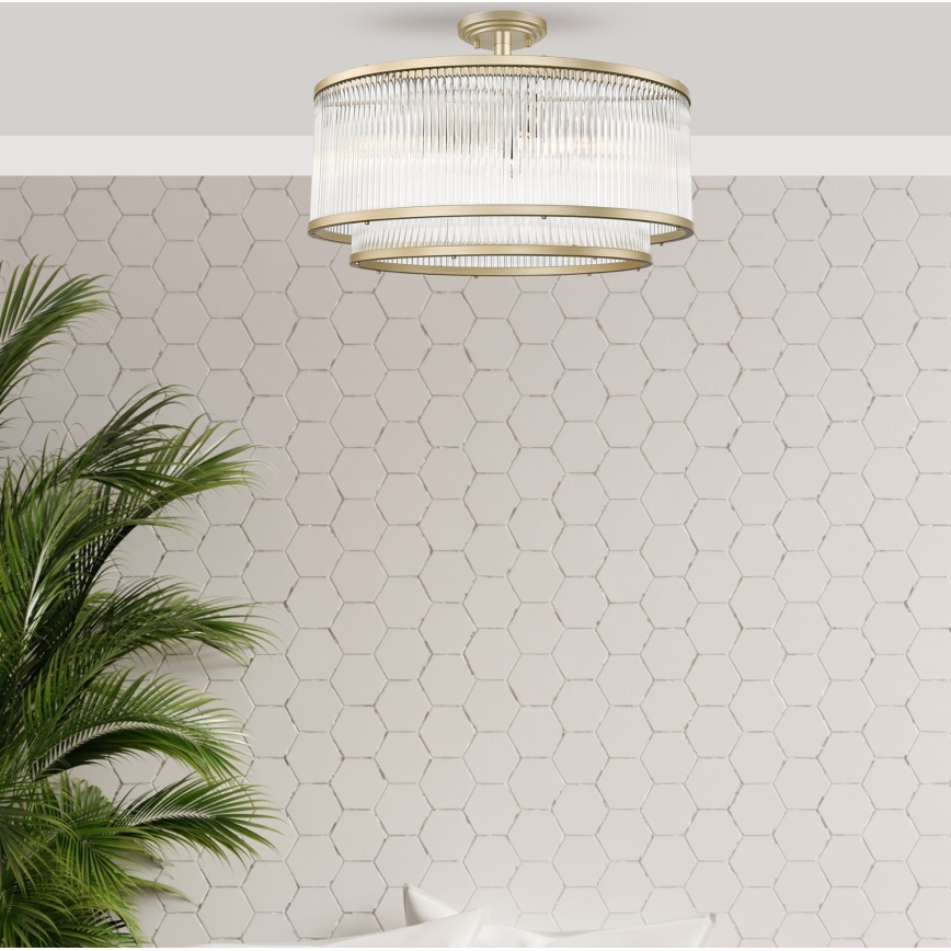 Zuma Line - Prisadený luster 6xE14/60W/230V zlatá